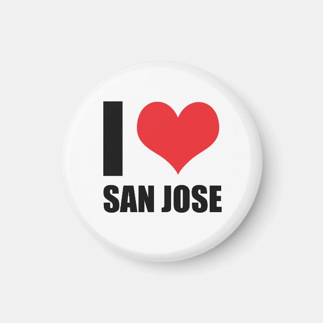 I Liebe San Jose Magnet (Vorne)