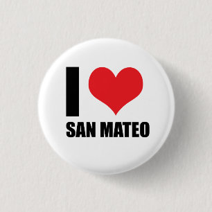 I Liebe San Mateo Button