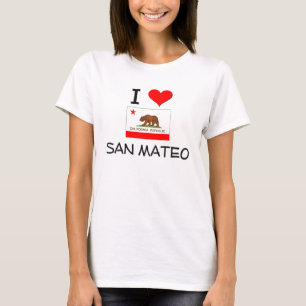 I Liebe SAN MATEO Kalifornien T-Shirt