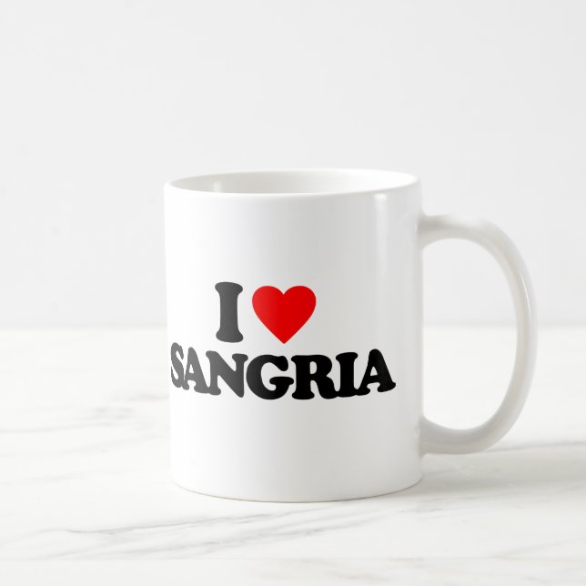 I LIEBE-SANGRIA KAFFEETASSE (Rechts)