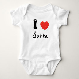 I Liebe Santa Baby Strampler