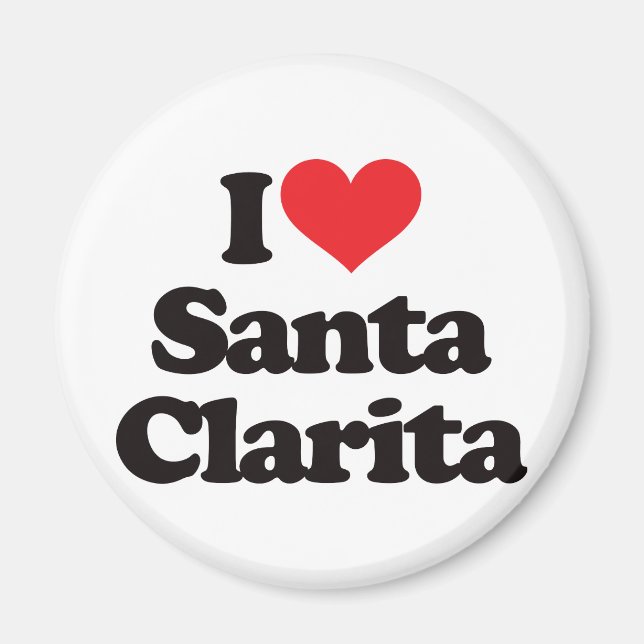 I Liebe Santa Clarita Magnet (Vorne)