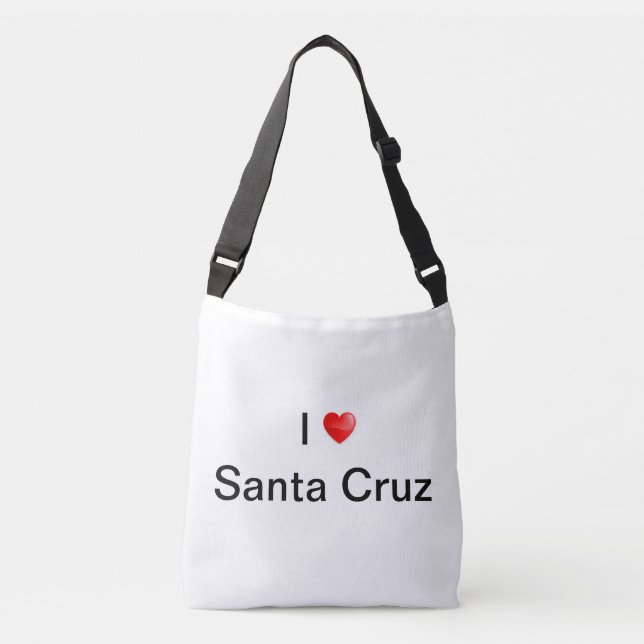 I Liebe santa Cruz Tragetaschen Mit Langen Trägern (Vorderseite)