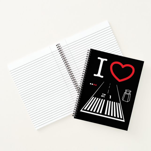 I Liebe Santa Monica Airport Start 21 / 3 Notizbuch (Innenseite)