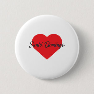 I Liebe Santo Domingo - Dominikanische Republik Button