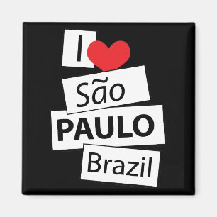 I Liebe Sao Paulo Brasilien Magnet