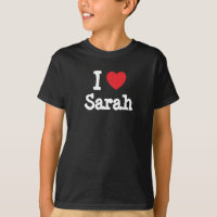 I Liebe Sarah Herzlicher T - Shirt