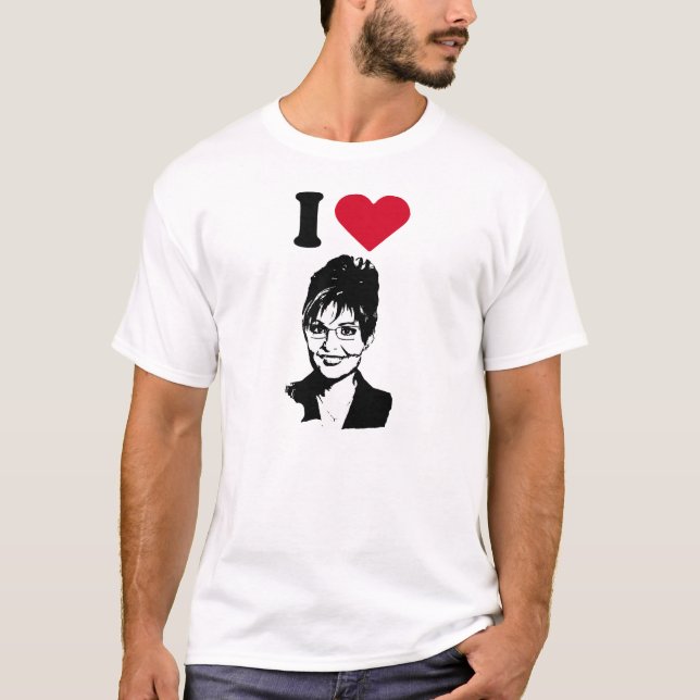 I Liebe Sarah Palin T-Shirt (Vorderseite)