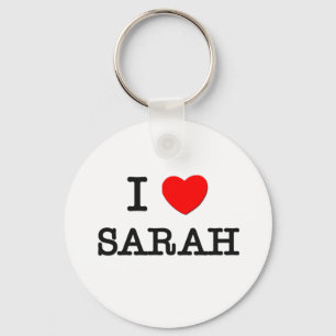 I Liebe Sarah Schlüsselanhänger