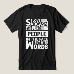 I Liebe Sarcasm Funny Sarcastic Sprichwort T - S Tri-Blend Shirt