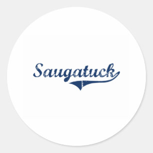 I Liebe Saugatuck Michigan Runder Aufkleber