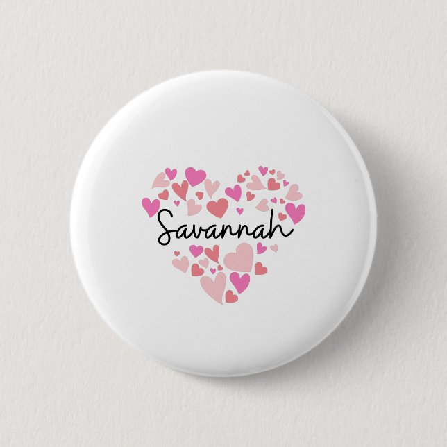 I Liebe Savannah Button (Vorderseite)
