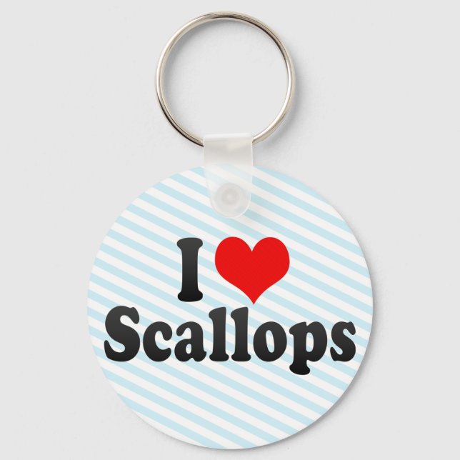 I Liebe Scallops Schlüsselanhänger (Vorderseite)