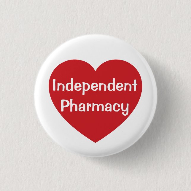 I Liebe - Schaltfläche "Unabhängige Pharmakologie" Button (Vorderseite)