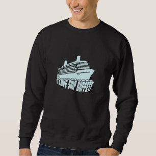I Liebe Schiffs-Buffets Cruising Buffet Retro D Sweatshirt