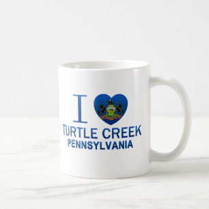 I Liebe-Schildkröte-Nebenfluss, PA Kaffeetasse