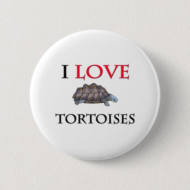I Liebe-Schildkröten Button (Vorderseite)