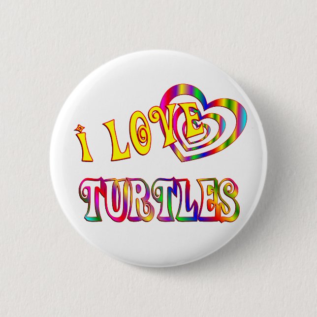 I LIEBE-SCHILDKRÖTEN BUTTON (Vorderseite)