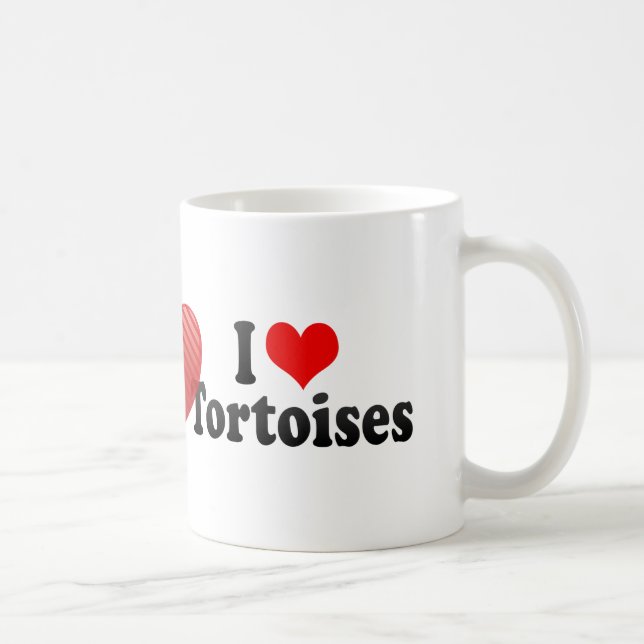 I Liebe-Schildkröten Kaffeetasse (Rechts)