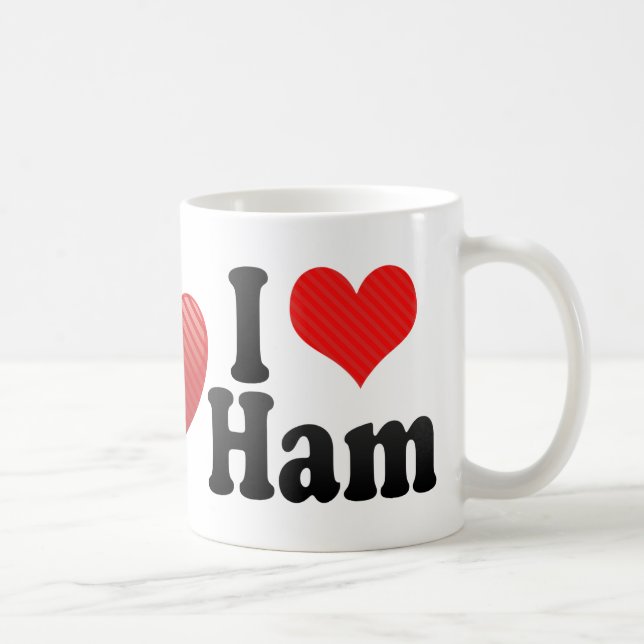 I Liebe-Schinken Kaffeetasse (Rechts)