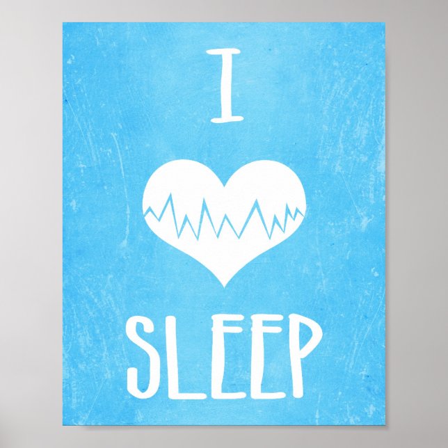 I Liebe Schlaf Poster (Vorne)