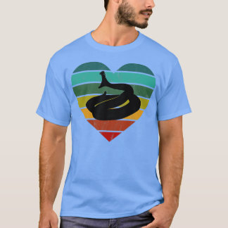 I Liebe Schlangen Retro Herz T-Shirt