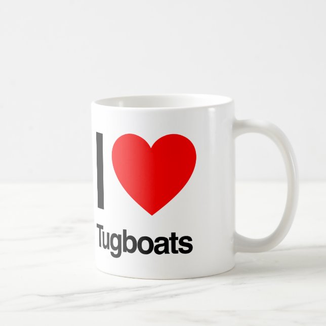i Liebe-Schleppboote Kaffeetasse (Rechts)