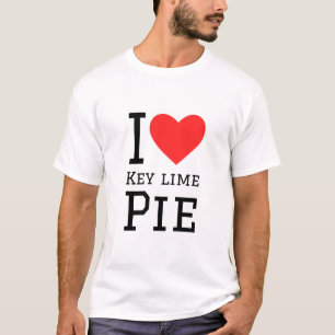 I Liebe Schlüssel Limonen Kuchen T-Shirt