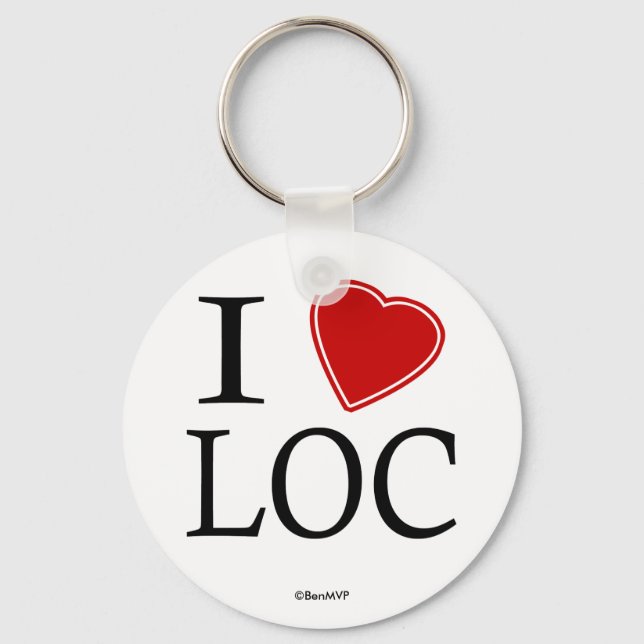 I LIEBE SCHLÜSSELANHÄNGER (Vorderseite)