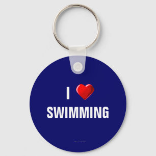 I Liebe Schlüsselanhänger schwimmen