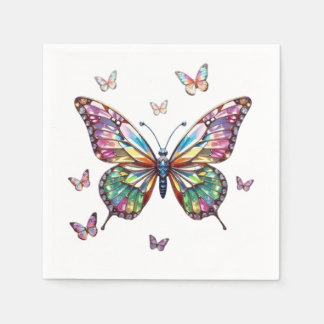 I Liebe Schmetterlinge Papier Napkin Serviette
