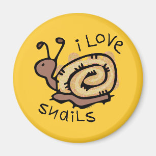 I Liebe-Schnecken Magnet