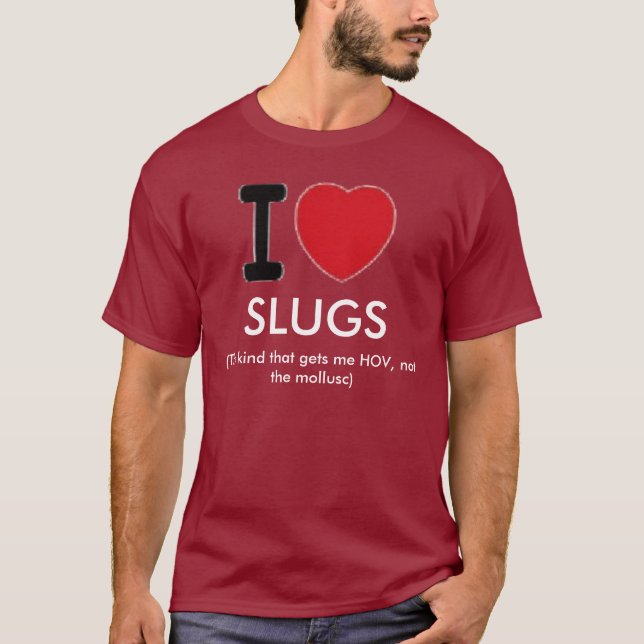 I Liebe-Schnecken T-Shirt (Vorderseite)
