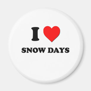 I Liebe-Schnee-Tage Magnet