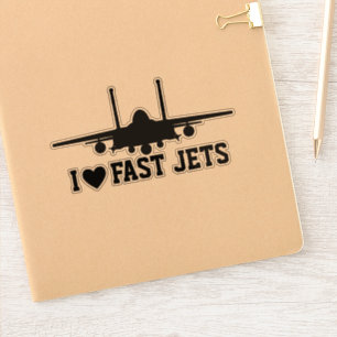 I Liebe Schnell Jets Black Strike Eagle Aufkleber