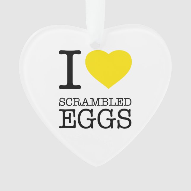 I LIEBE SCHNELLER EIER ORNAMENT (Vorderseite)