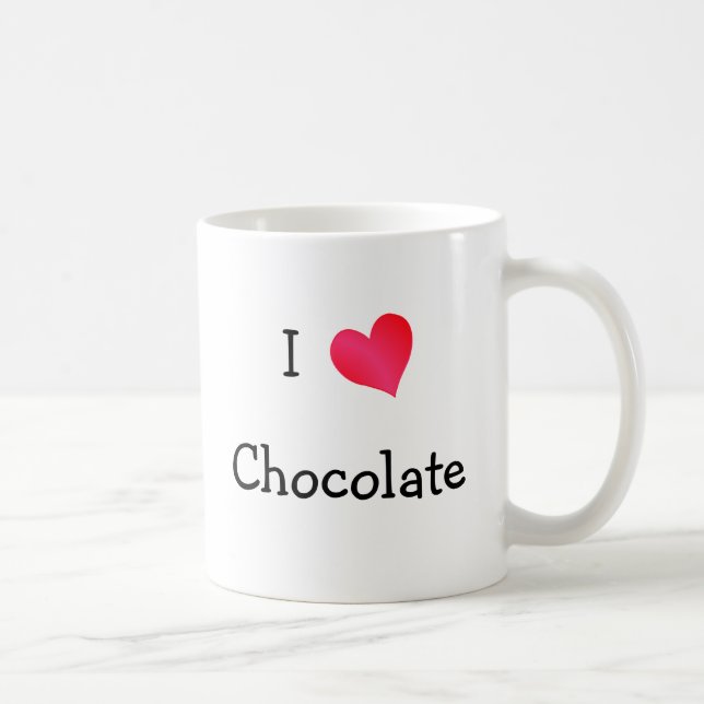 I Liebe Schokolade Kaffeetasse (Rechts)