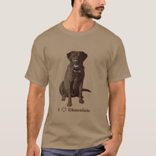 I Liebe Schokolade Labrador Retrievers T-Shirt