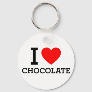 I Liebe Schokolade Schlüsselanhänger