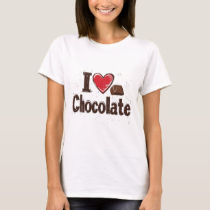 I Liebe Schokolade - Sweet Leckerei Design T-Shirt