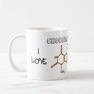 I Liebe-Schokolade u. Koffein-Tasse Kaffeetasse