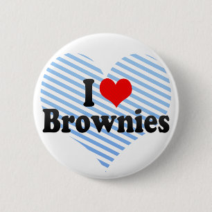 I Liebe-Schokoladenkuchen Button