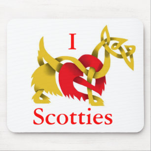 I Liebe Schottland Mousepad