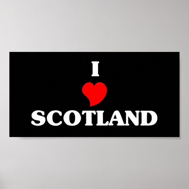 I Liebe Schottland Poster (Vorne)