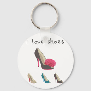 I Liebe Schuhe Schlüsselanhänger
