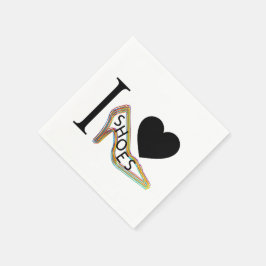 I Liebe Schuhe Serviette