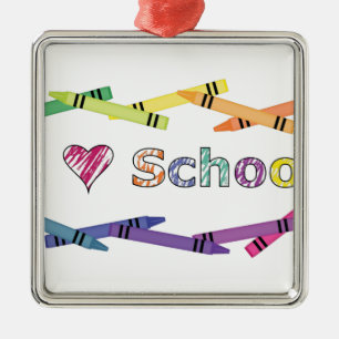 I Liebe-Schule Ornament Aus Metall