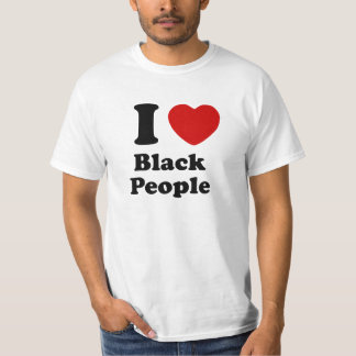 I Liebe-schwarze Leute T-Shirt