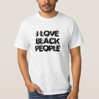 I Liebe-schwarze Leute T-Shirt