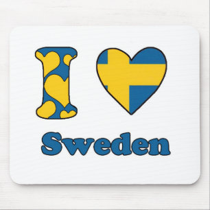 I Liebe Schweden Mousepad